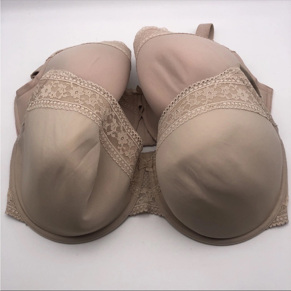 2 M&S Underwire Lined Full Coverage Bra Size 40F Nude/beige